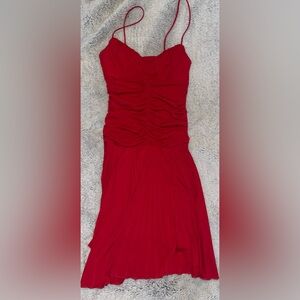 Vintage/Pre Owned Red Elegant Dress With Spaghetti Straps Size Small